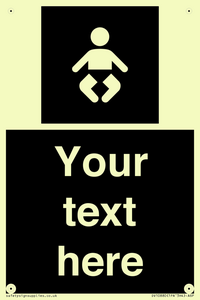 Custom information: black panel baby change